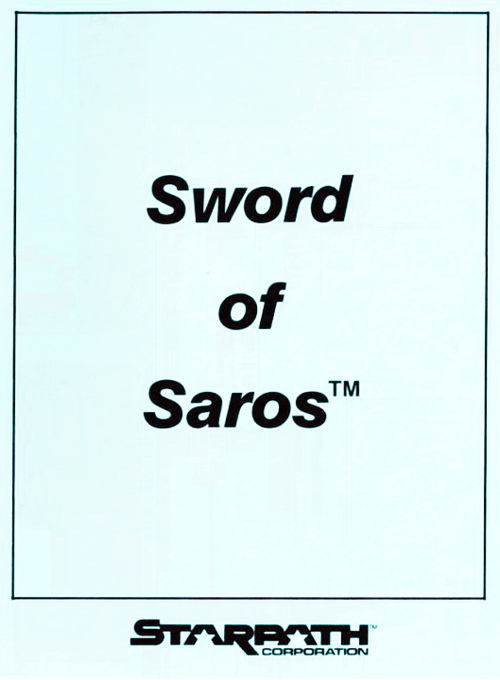 Sword of Saros box art for Atari 2600